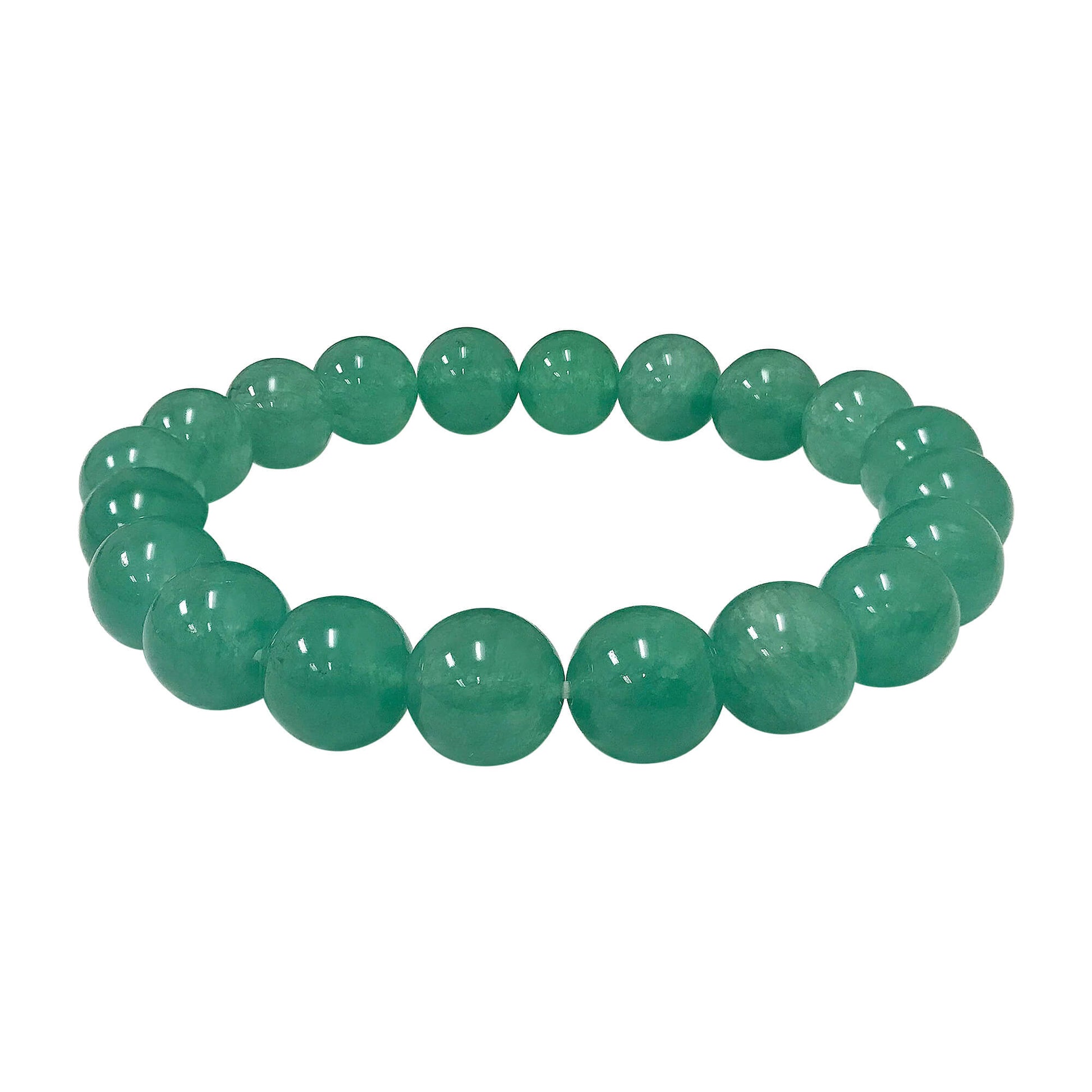 Aventurine Bead Unisex Handmade Stretch Bracelet - Gem Avenue