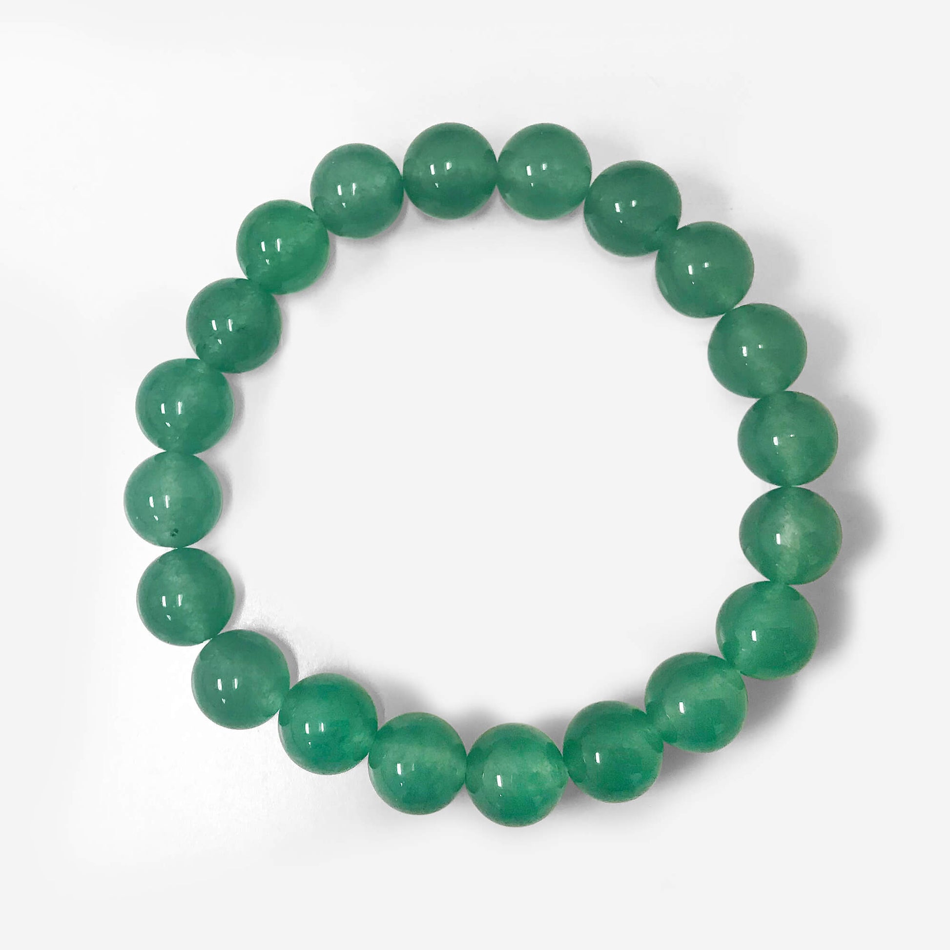Aventurine Bead Unisex Handmade Stretch Bracelet - Gem Avenue
