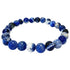 Sodalite Gemstone 8mm Round Bead Handmade Stretch Unisex Bracelet