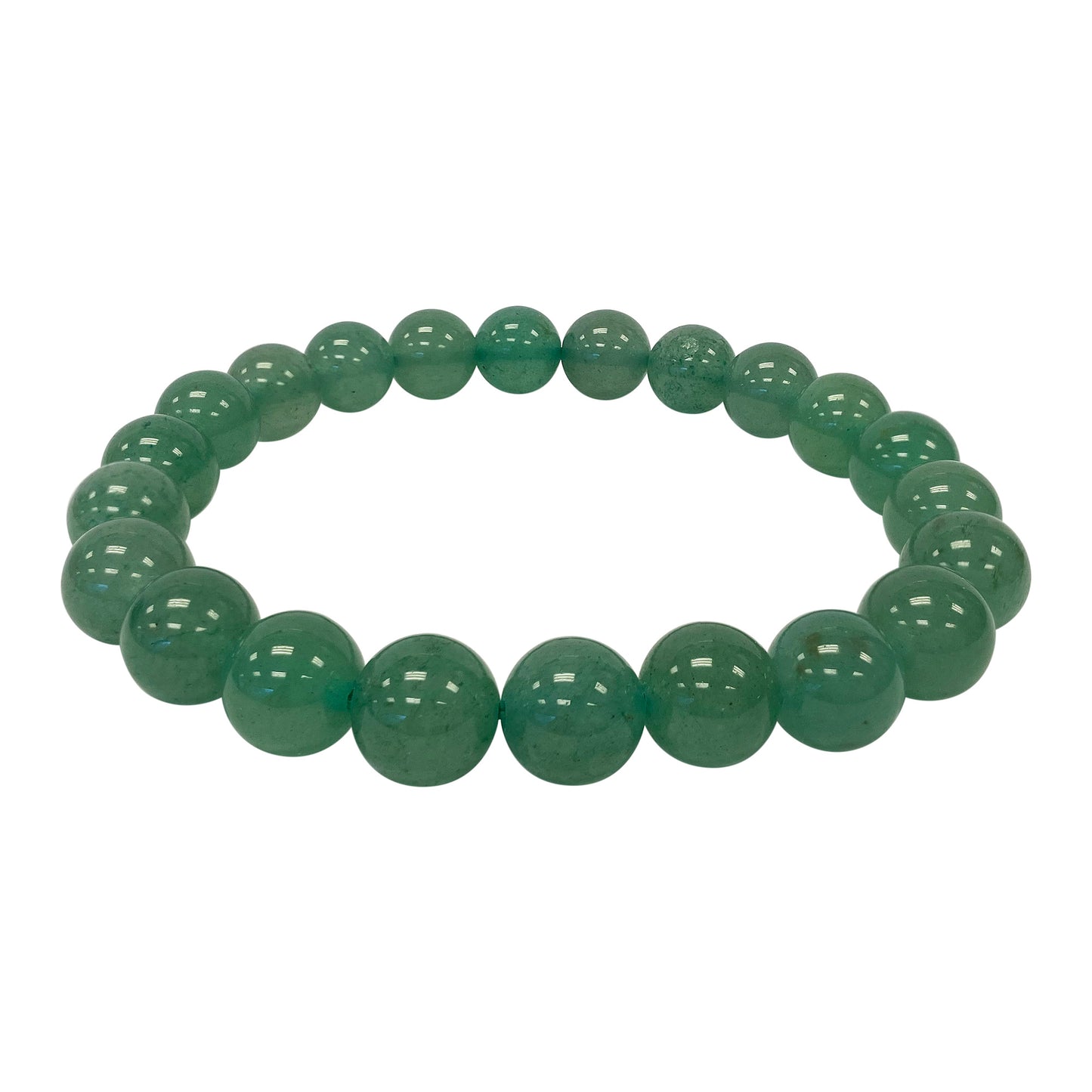 Green Aventurine Beads Unisex Handmade Stretch Bracelet - Gem Avenue