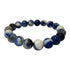 10mm Sodalite Gemstone Round Bead Unisex Stretch Bracelet