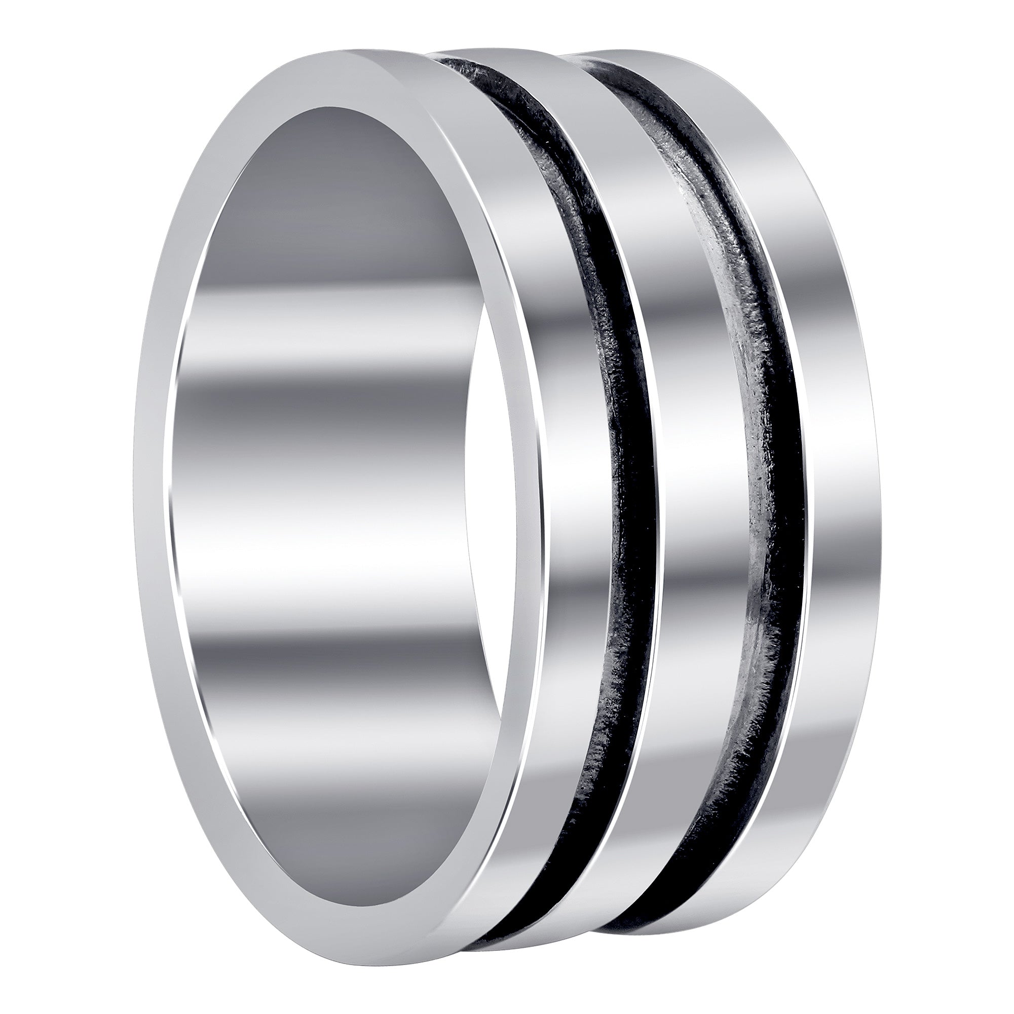 4mm Silver Chisel Mark Ring Band – In Good Company Jewelry