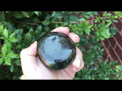 Natural Labradorite Palm Stone Crystal Gemstone Collectible 4 Oz-Gem Avenue