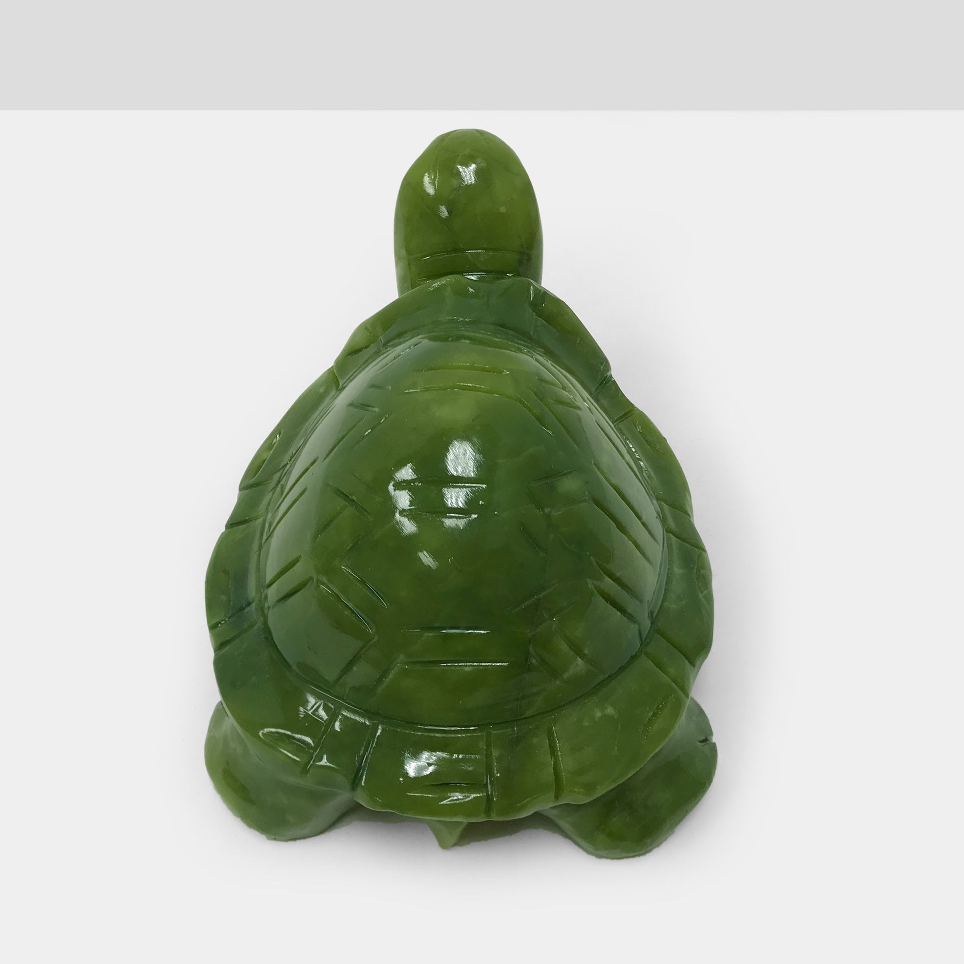 Natural Nephrite Turtle Jade Gemstone Figurine Animal Sculpture Home Decor - Gem Avenue