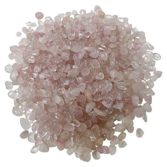 Rose Quartz Tumbled Chips - Gem Avenue