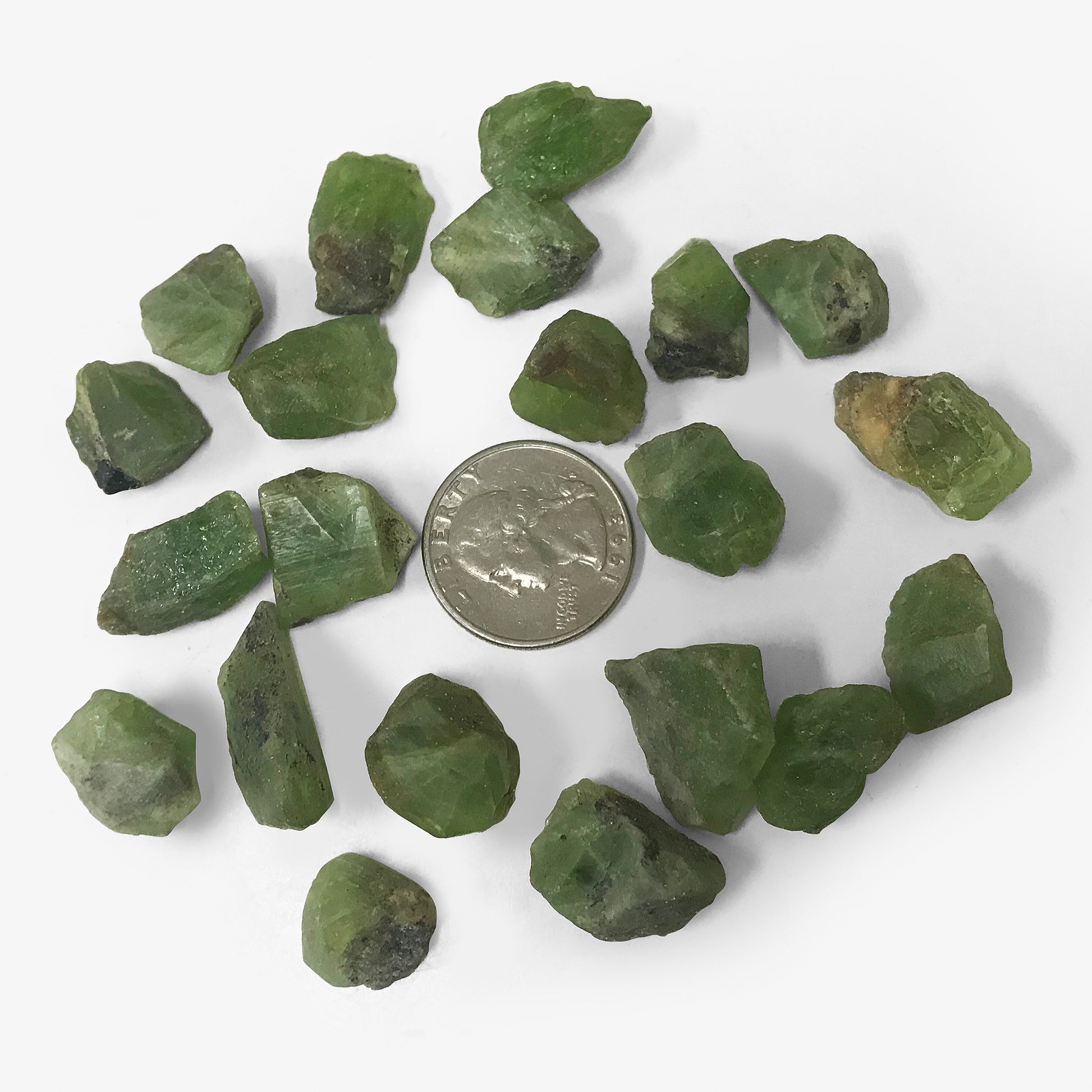 Natural Raw Rough Peridot Crystal Gemstone - Gem Avenue