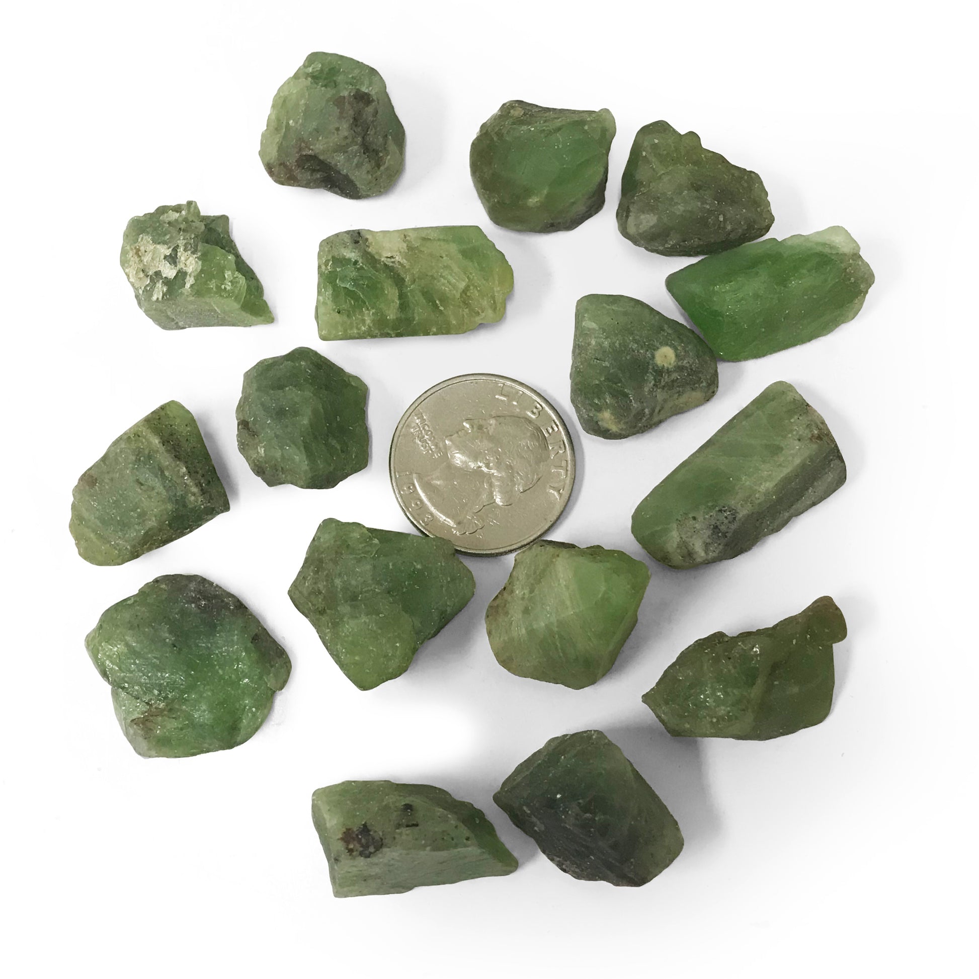Natural Raw Rough Peridot Crystal Gemstone - Gem Avenue