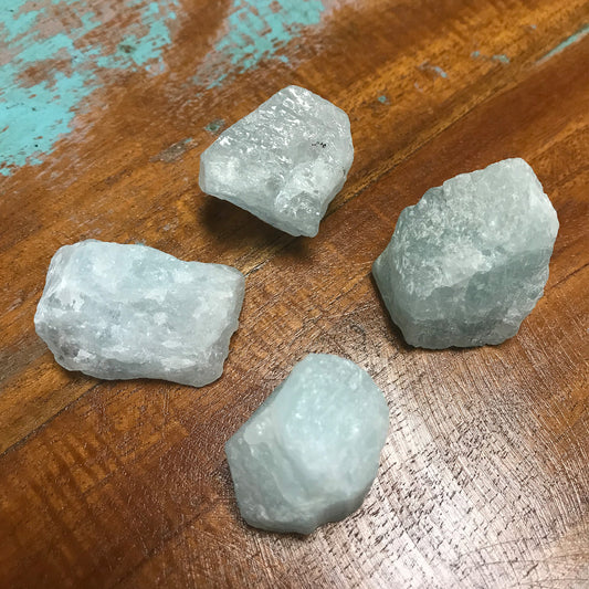 Natural Rough Raw Aquamarine Healing Crystal Gemstone - Gem Avenue