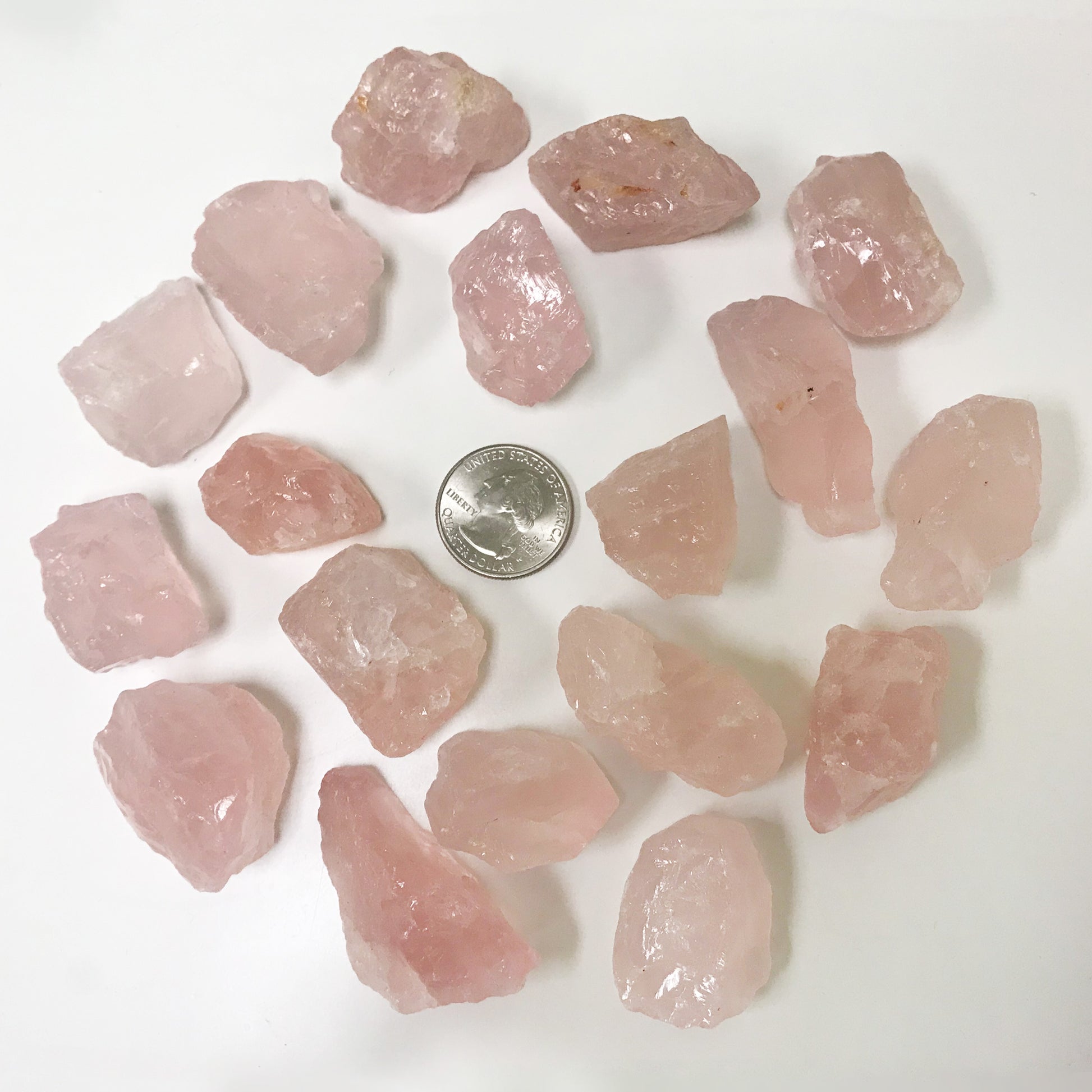 Natural Rough Raw Rose Quartz Crystal Gemstone - Gem Avenue