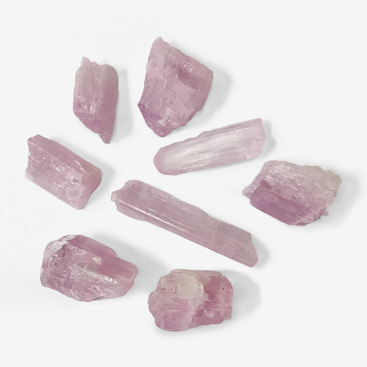 Natural Pink Kunzite Crystal Rough Crystal Gemstone Home Decor - Gem Avenue