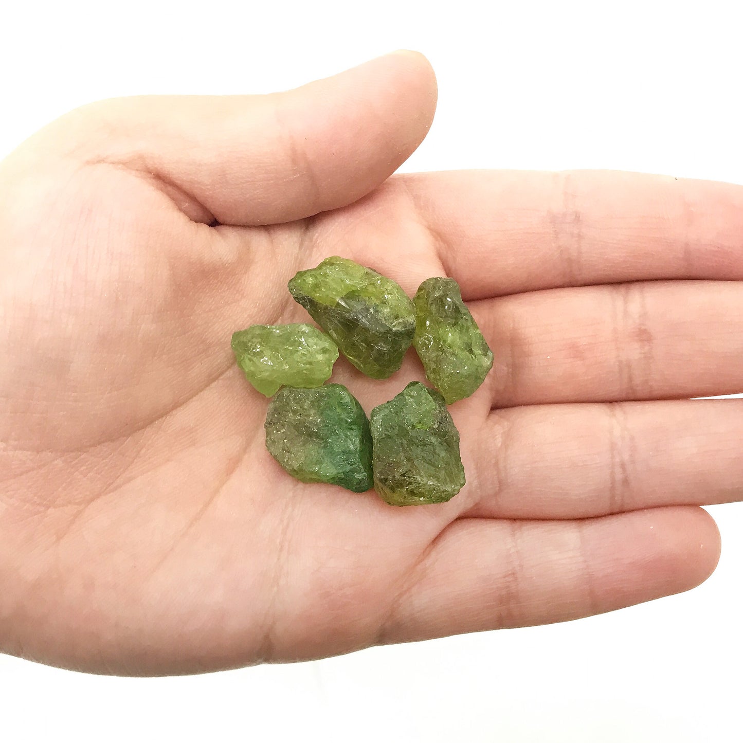 Natural Raw Rough Green Garnet Crystal Gemstone - Gem Avenue