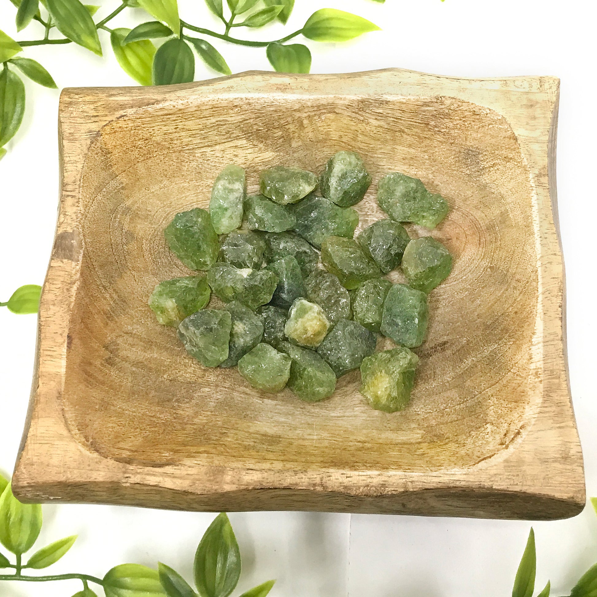 Natural Raw Rough Green Garnet Crystal Gemstone - Gem Avenue