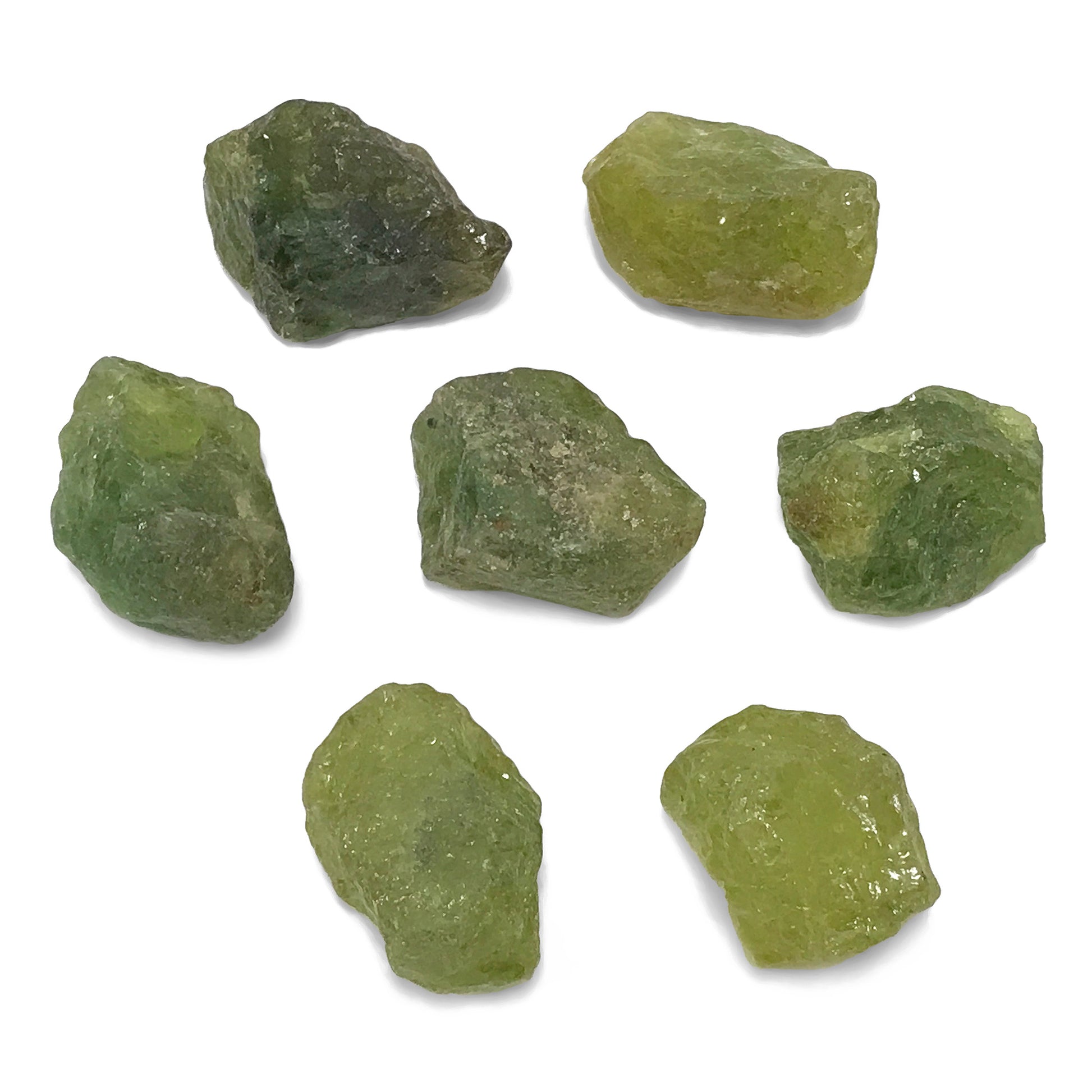 Natural Raw Rough Green Garnet Crystal Gemstone - Gem Avenue