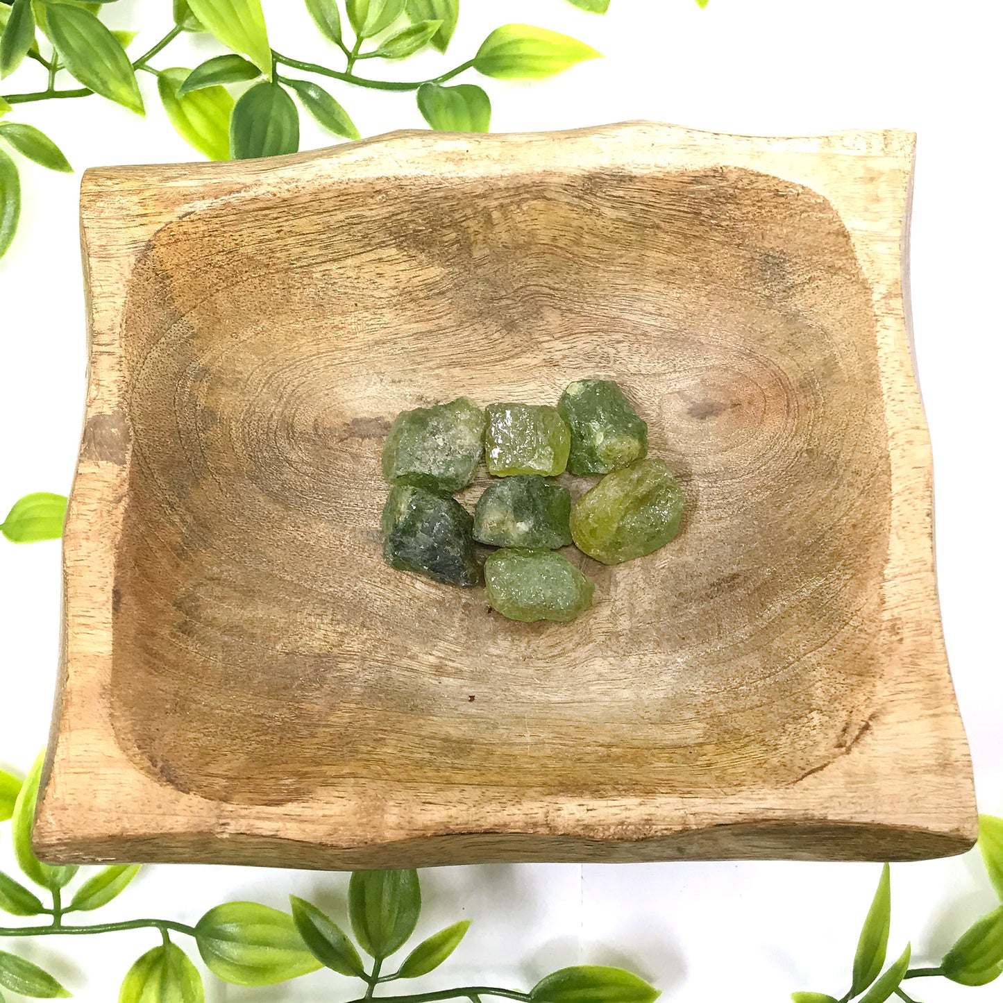 Natural Raw Rough Green Garnet Crystal Gemstone - Gem Avenue
