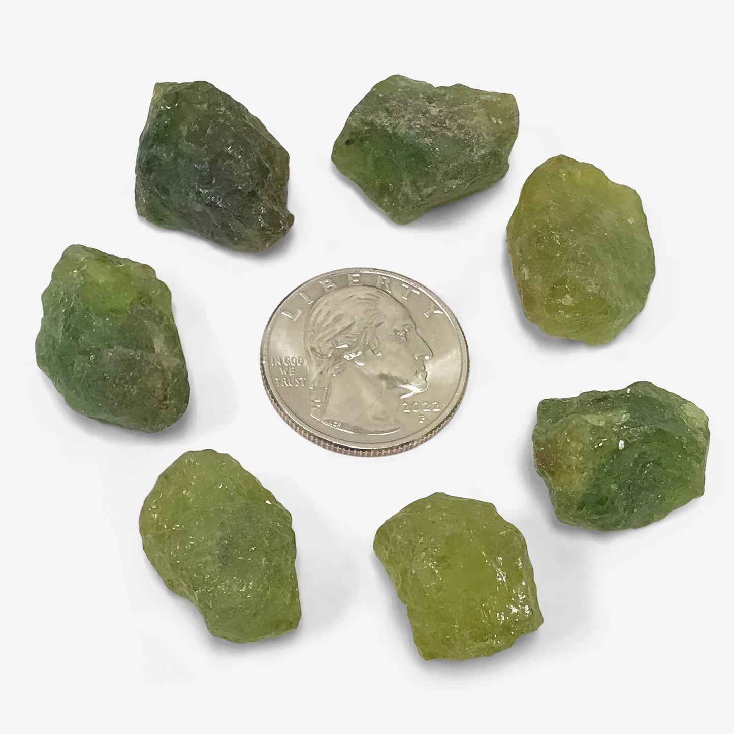 Natural Raw Rough Green Garnet Crystal Gemstone - Gem Avenue