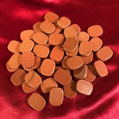 Goldstone Pocket Size Palm Stone - Gem Avenue