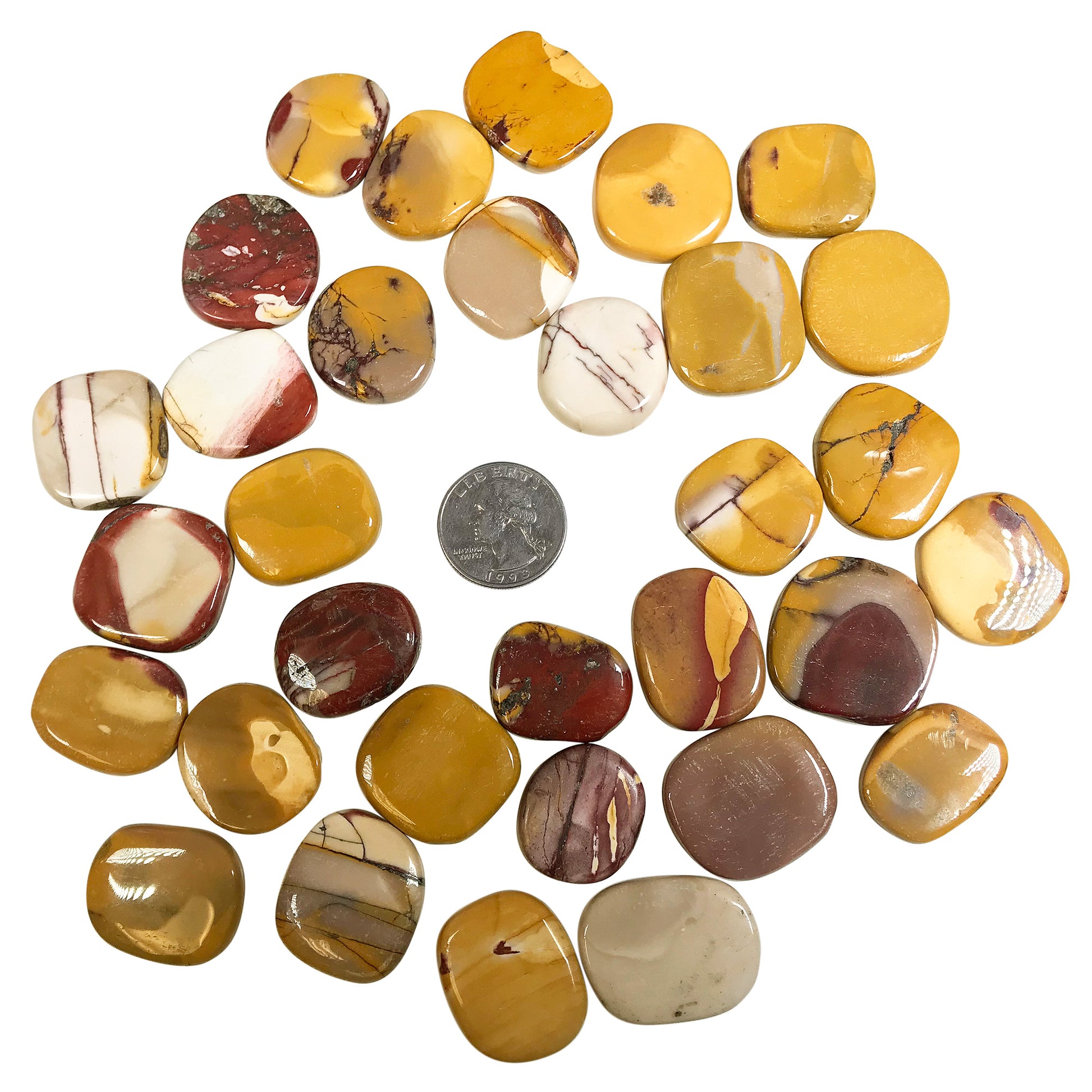 Mookaite Gemstone Pocket Palm Stone Crystal - Gem Avenue