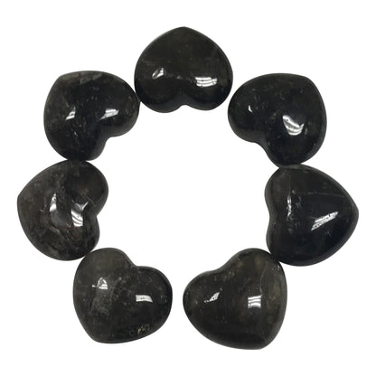 Natural Smokey Quartz Heart Gemstone Love Home Decor - Gem Avenue