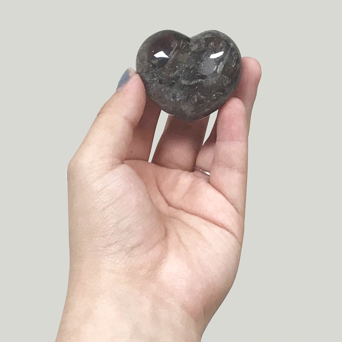 Natural Smokey Quartz Heart Gemstone Love Home Decor - Gem Avenue