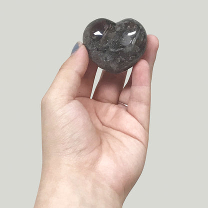 Natural Smokey Quartz Heart Gemstone Love Home Decor - Gem Avenue