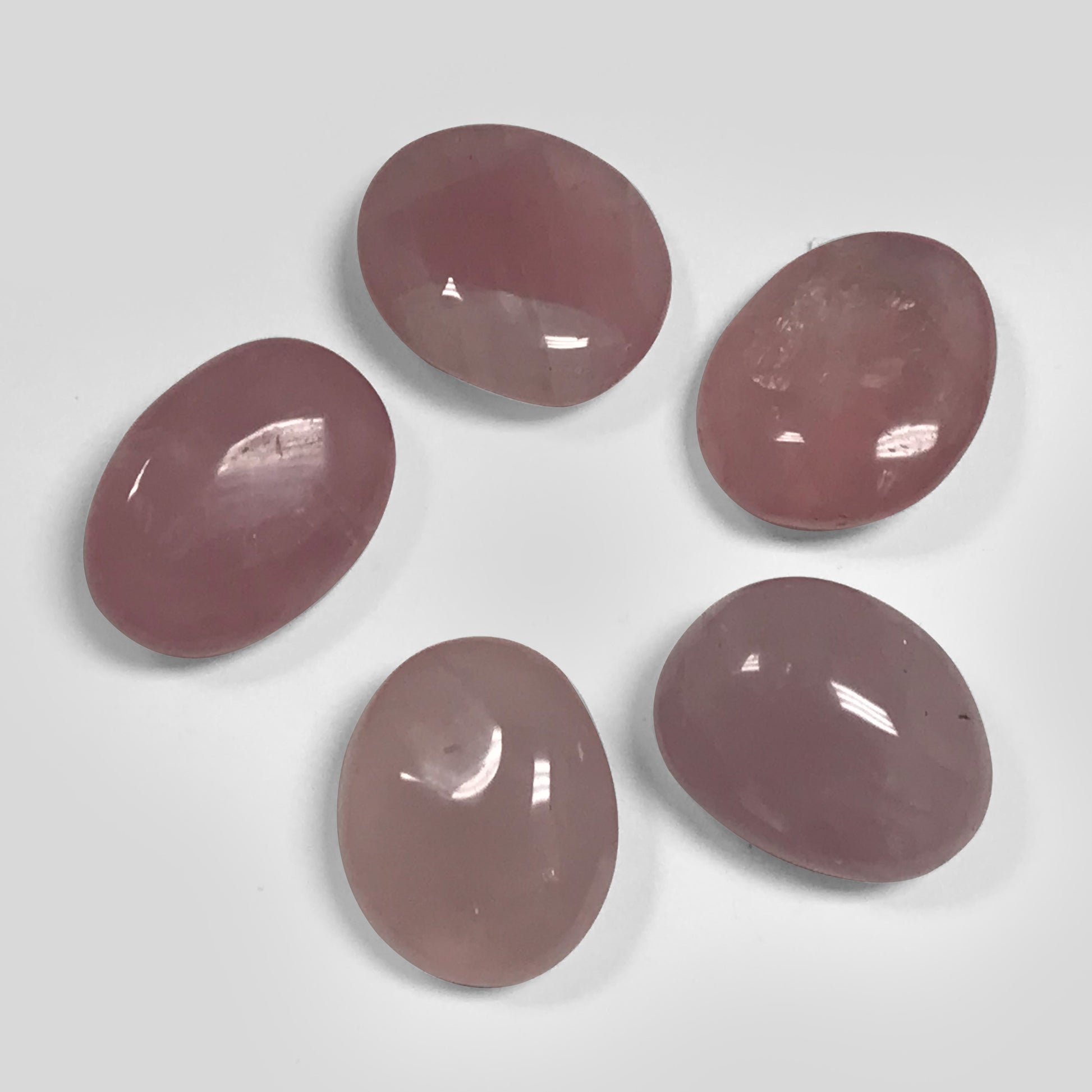 Natural Pink Rose Quartz Palm Stone Crystal Gemstone Collectible-Gem Avenue