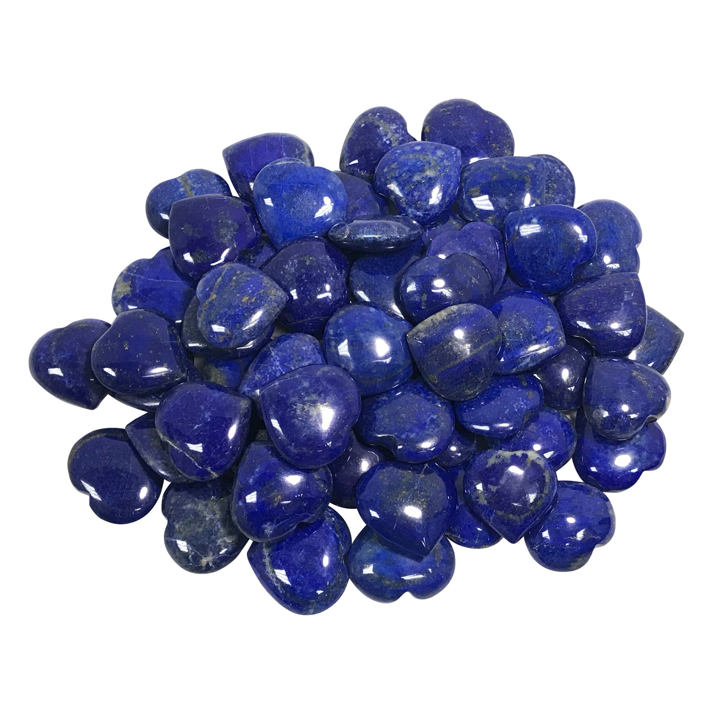 Natural Lapis Lazuli Love Heart Crystal Gemstone - Gem Avenue