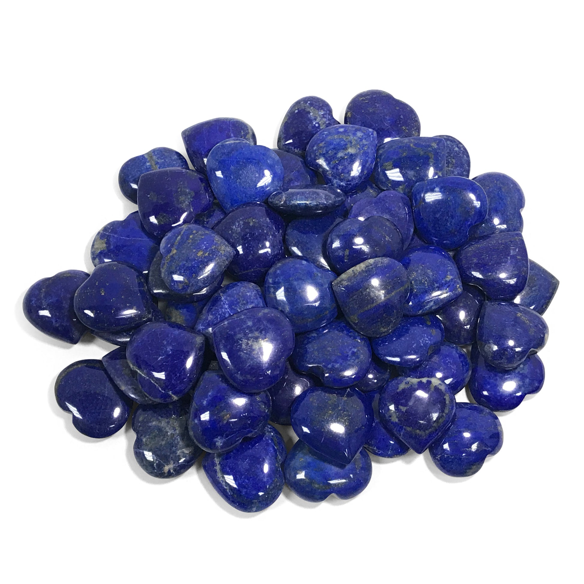 Natural Lapis Lazuli Love Heart Crystal Gemstone - Gem Avenue
