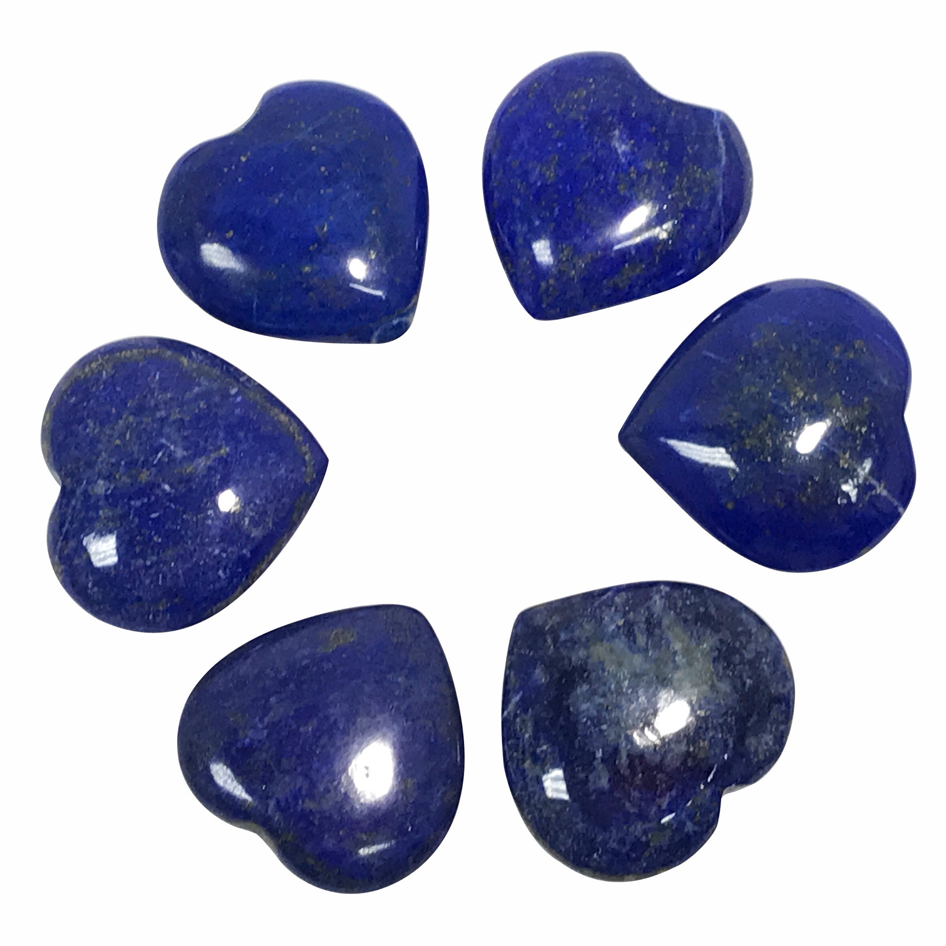 Natural Lapis Lazuli Love Heart Crystal Gemstone - Gem Avenue