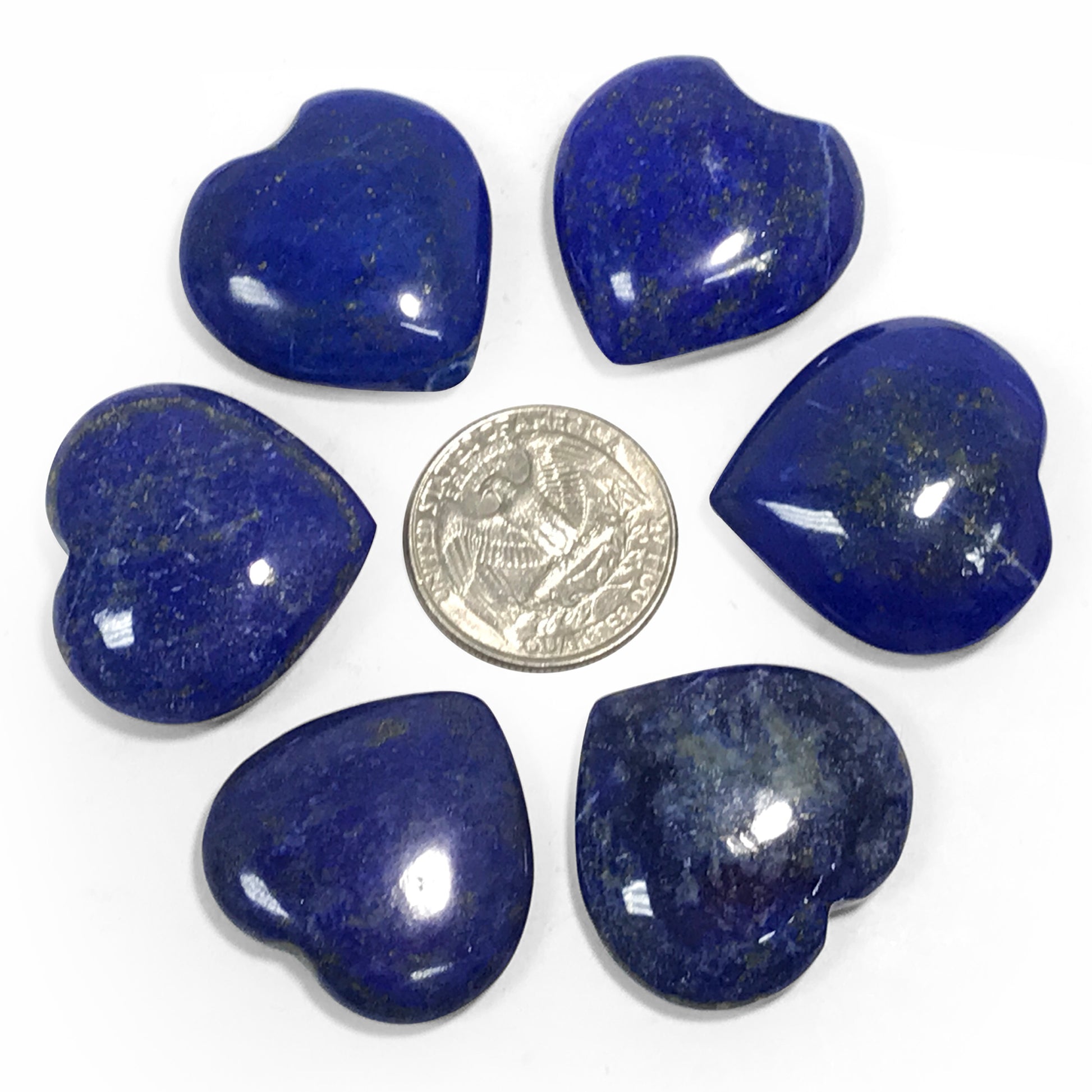 Natural Lapis Lazuli Love Heart Crystal Gemstone - Gem Avenue