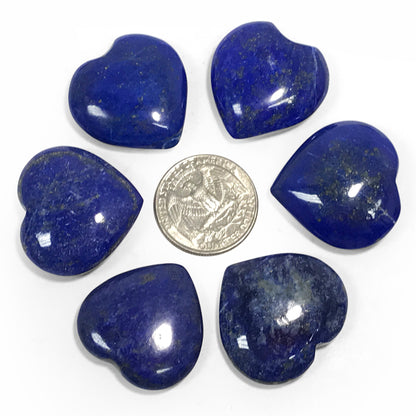 Natural Lapis Lazuli Love Heart Crystal Gemstone - Gem Avenue