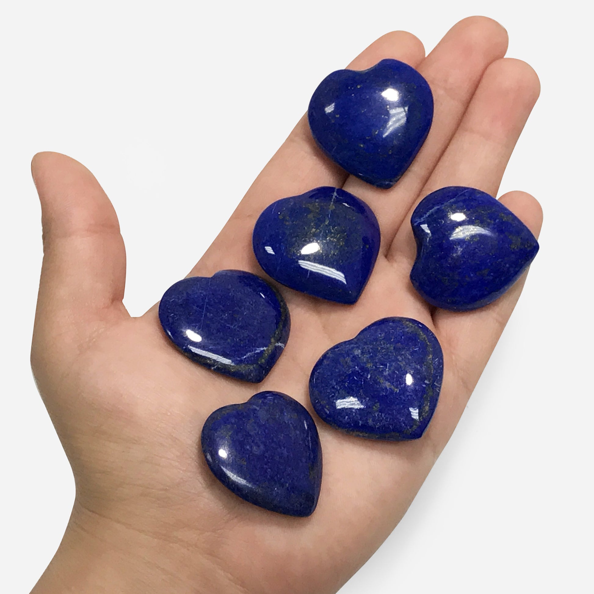 Natural Lapis Lazuli Love Heart Crystal Gemstone - Gem Avenue