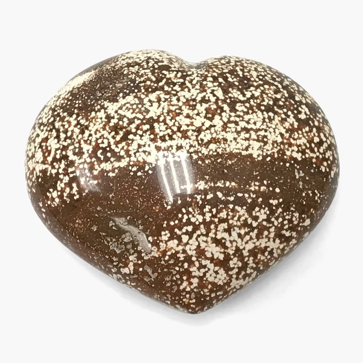 Orbicular Sea Jasper Heart Love Crystal Gemstone - Gem Avenue