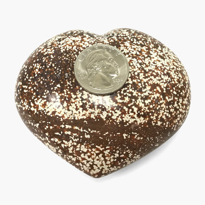 Orbicular Sea Jasper Heart Love Crystal Gemstone - Gem Avenue