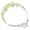 Yellow and Clear Bracelets