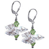 Green and Clear Earrings